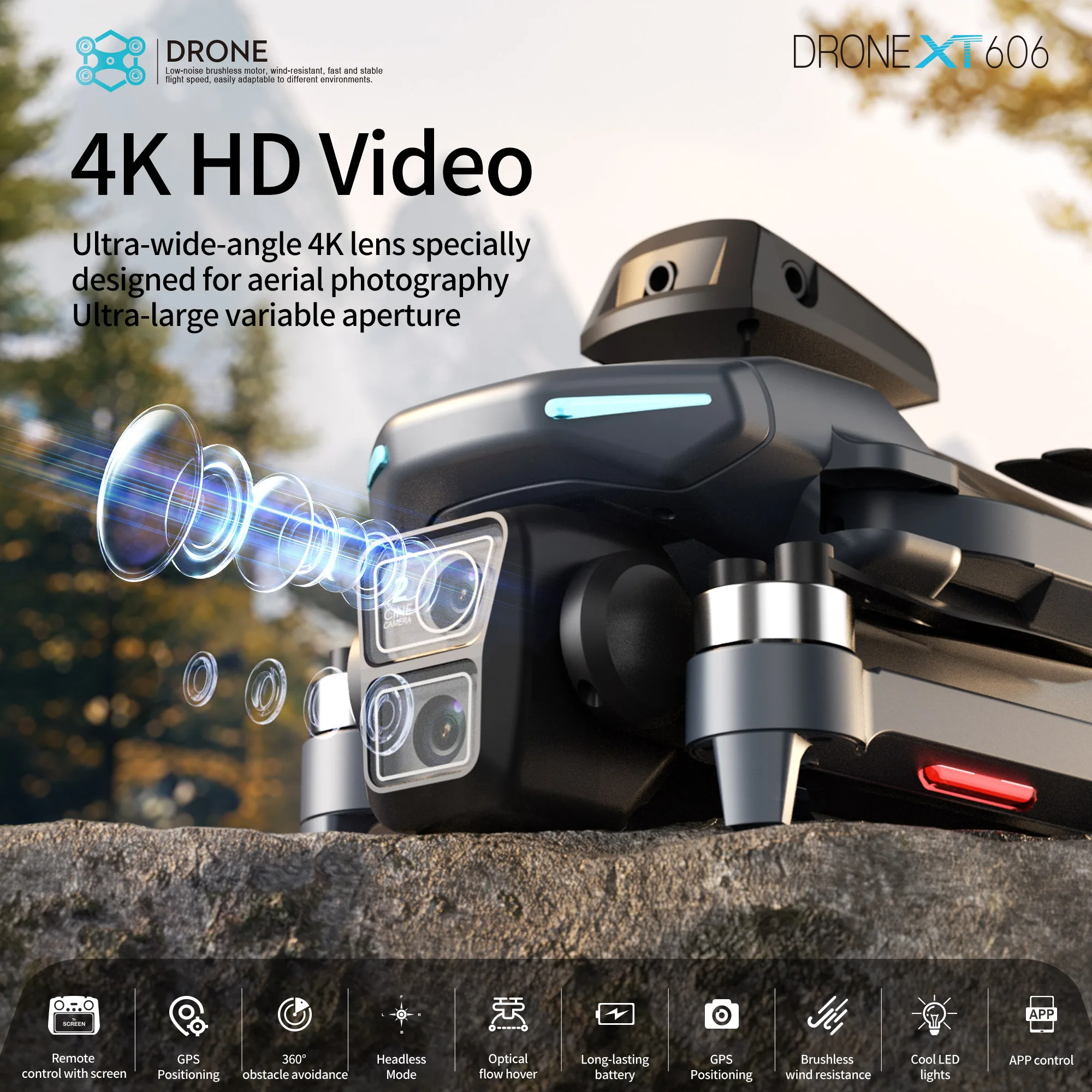 طائرة بدون طيار XT606 MAX مزود - مراجعة Drone Surveying وسعره